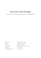 Up tstuck van die rekenijnge. De controle van de rekeningen van de Staten van Holland in 1486