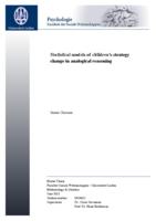 Statistical models of children's strategy change in analogical reasoning