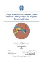 Design and fabrication of hybrid carbon nanotube - NbSe2 devices for Majorana Fermion detection