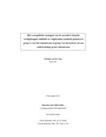 Het voorspellend vermogen van de executieve functies werkgeheugen, inhibitie en volgehouden aandacht gemeten in groep 2 voor het rekenniveau in groep 3 en de invloed van een oudertraining op het rekenniveau.