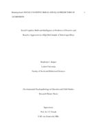 Social cognitive skills and intelligence as predictors of proactive and reactive aggression in a high risk sample of school-aged boys