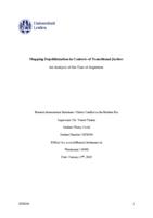 Mapping Depoliticization in Contexts of Transitional Justice: An Analysis of the Case of Argentina