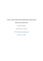 A Rock, an Island: Exploring the independence of African Island Nations in the Indian Ocean