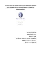 The spoils of war and priorities for peace, 1918-1926: A study of British policy towards the Greeks, Armenians and Kurds in Anatolia and Southern Kurdistan.