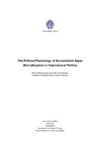 The political psychology of humanitarian issue (non-)adoption in international politics