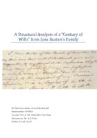 A Structural Analysis of a “Century of Wills” from Jane Austen’s Family