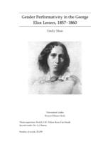 Gender performativity in the George Eliot letters, 1857-1860