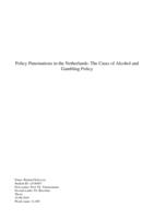 Policy punctuations in the Netherlands: The cases of alcohol and gambling policy