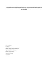 Associations between childhood maltreatment and aggression and the rol of empathy in this association