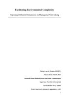 Facilitating Environmental Complexity: Exposing Different Dimensions in Managerial Networking