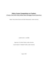 Policy frame competition on twitter: A study of the Dutch policy debate about mortgage interest deductions