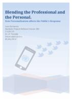 Blending the professional and the personal: How personalization affects the public's response