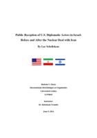 Public perception of U.S. diplomatic actors in Israel: Before and after the nuclear deal with Iran