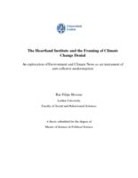 The Heartland Institute and the framing of climate change denial: An exploration of Environment and climate News as an instrument of anti-reflexive modernization