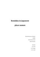 Rendaku in Japanese place names