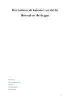 The horizontal character of time in Heidegger and Husserl
