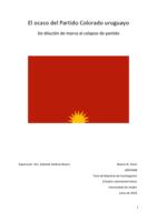 El ocaso del Partido Colorado uruguayo: De dilución de marca al colapso de partido