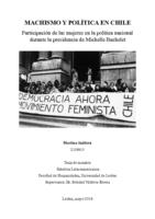 Machismo y política en Chile: Participación de las mujeres en la política nacional durante la presidencia de Michelle Bachelet