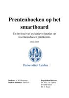 Prentenboeken op het Smartboard: De invloed van executieve functies op woordenschat en printkennis.