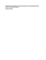 Manipulating the rules of politics: The origin and development of an organic political institutional system in the United States of America