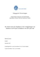 De relatie tussen de slaapduur en het werkgeheugen van kinderen van 8-9 jaar en kinderen van 10-11 jaar oud