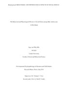 The Behavioral and Physiological Effect(s) of Social Defeat among Male Adolescents: A Pilot Study