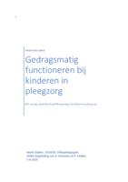 Gedragsmatig functioneren bij kinderen in pleegzorg: Rol van type plaatsing bij probleemgedrag van kinderen in pleegzorg