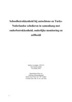 Schoolbetrokkenheid bij autochtone en Turks-Nederlandse scholieren in samenhang met ouderbetrokkenheid, ouderlijke monitoring en zelfbeeld