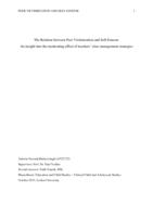 The Relation between Peer Victimization and Self-Esteem: An insight into the moderating effect of teachers’ class management strategies