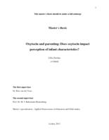 Oxytocin and parenting: Does oxytocin impact perception of infant characteristics?