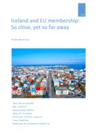 Iceland and EU membership: So close, yet so far away