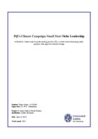 Fiji’s climate campaign: Small state niche leadership: A Bachelor’s thesis exploring the leading position Fiji, a small island developing state pursues with regard to climate change