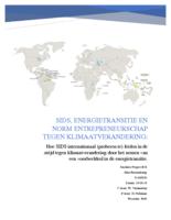 SIDS, energietransitie en norm entrepreneurschap tegen klimaatverandering