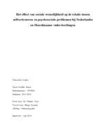 Het effect van sociale wenselijkheid op de relatie tussen zelfvertrouwen en psychosociale problemen bij Nederlandse en Marokkaanse vmbo-leerlingen.