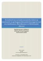 De invloed van sociaaleconomische status op emotionele en gedragsproblematiek bij jongeren met een Antilliaanse, Marokkaanse en Nederlandse afkomst