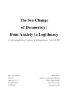The Sea Change of Democracy: from Anxiety to Legitimacy