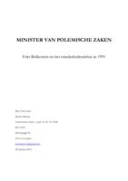 Minister van Polemische Zaken. Frits Bolkestein en het immigratiedebat