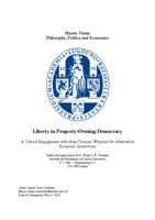 Liberty in Property-Owning Democracy: A Critical Engagement with Alan Thomas’ Proposal for Alternative Economic Institutions