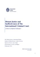 Distant justice and ineffectiveness of the International Criminal Court: A role for hybrid tribunals?