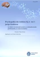 Psychopathische trekken bij 4- tot 7-jarige kinderen: in relatie tot internaliserende en externaliserende problematiek, en sekseverschillen