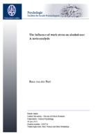 The influence of work stress on alcohol-use: A meta-analysis