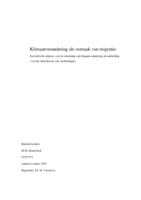 Klimaatverandering als oorzaak van migratie: Een kritische analyse over de erkenning van klimaatverandering als aanleiding voor het classificeren van vluchtelingen