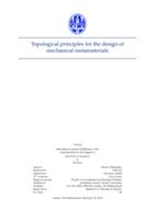 Topological principles for the design of mechanical metamaterials