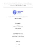 Cosmopolitan democracy and the role of city networks: A comparative study on the C40 and the UNEP