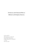 Do-democracy and its democratic effects on deliberative and participatory democracy
