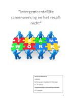 Intergemeentelijke samenwerking en het recall-recht