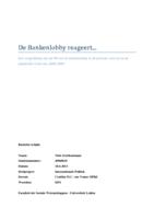 De Bankenlobby reageert - Een vergelijking van de PR van de bankenlobby in de periode voor en na de financiële crisis van 2008-2009.