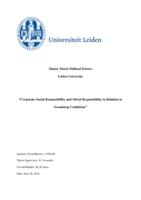 "Corporate Social Responsibility and Moral Responsibility in relation to Sweatshop conditions”