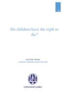 Do Children Have the Right to Die?
