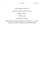 Libertarianism without inequality or inconsistency: a critical examination of Peter Vallentyne and Michael Otsuka